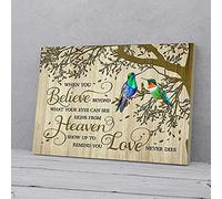 YAASIMOULE When You Believe Beyond What Your Eye Can See Hummingbird Canvas Wall Art