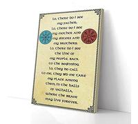 YAASIMOULE Where The Brave May Live Forever Viking Canvas Prints Wall Art