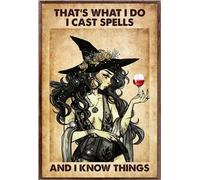 YAASIMOULE Witch That What I Do Cast Spells Know Things Witches Witchcraft Wine Poster