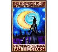 YAASIMOULE Witch They Whispered To Her I Am The Storm Witches Witchcraft Poster