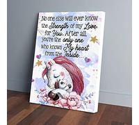 YAASIMOULE You’re The Only One Who Knows My Heart Baby Unicorn Canvas Prints Wall Art