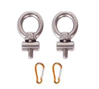 YAAVAAW 2Pcs Awning Rail Stoppers 6mm - 304 Stainless Steel Campervan Awning Rail Stops with 2 Pcs carabiner,for Caravan Motorhome Campervan Camping Tent Equipment Awning Rail Protector