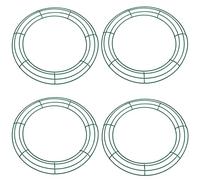 YAAVAAW 4 Pack Christmas Wire Wreath Rings 12 inch Metal Wreath Frame - 30cm Round Wire Wreath Frame for Christmas Wreath Making Rings Base, Wedding Garland Ring, Garden Deco Supplies