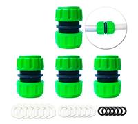 YAAVAAW 4 Pack Hose Repair Connector Extender,Quick Fix Extend Connector for Join 1/2 inch Garden Hose Pipe Quick Repair Connection