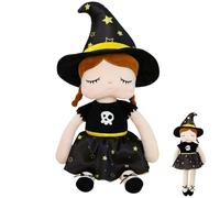 YAAVAAW 45cm Halloween Witch Dolls Plush Toys for Girls,Halloween Witch Plush Dolls Stuffed Toy,Cute Halloweens Stuffed Doll Witchs Plushies,Soft Halloweens Cuddly Toys for Kids Birthday