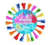 YAAVAAW 540Pcs Water Balloons for Kids Easy Fill,30 Bunch Water Balloon Self Sealing Colorful Splash Water Bombs Balls Fight Water Toys for Kid Adults Outdoor Family Gatherings Garden Pool Beach Party