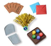 YAAVAAW Korean Folk Game Set with Jebi Chagi, Gong-gi, DDAKJI, Biseokchigi, Traditional Grasping Stones and Jacks for Kids, Adults and Family Travel