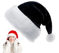 YAAVAAW Santa Hat Deluxe Christmas Hat for Kids,Adults,Luxury Xmas Hat Plush Santa Claus Hat,Unisex Christmas Party Hat,Father Christmas Hat Costume Gifts for Women,Men Xmas New Year Party Hat