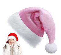 YAAVAAW Santa Hat Deluxe Christmas Hat for Kids,Adults,Luxury Xmas Hat Plush Santa Claus Hat,Unisex Christmas Party Hat,Father Christmas Hat Costume Gifts for Women,Men Xmas New Year Party Hat