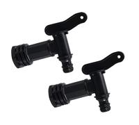 YAAVAAW Water Butt Tap Replacement Taps w/ Nut,2p Plastic Tap Water Butt Hose Connector,IBC Tank Fitting Adapter,Click Fit Water Hose Pipe Rain Barre