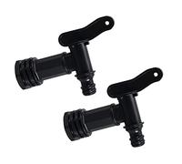 YAAVAAW Water Butt Tap Replacement Taps w/ Nut,2p Plastic Tap Water Butt Hose Connector,IBC Tank Fitting Adapter,Click Fit Water Hose Pipe Rain Barrel Tap,Storage Tank Threaded Connection Tap Garden