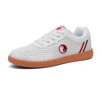 Yaaxinb Breathable Mesh Tai Chi Shoes Kung Fu Martial Arts Sneakers Training White