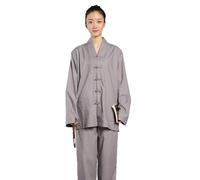 Yaaxinb Unisex Meditation Monk Costume Spring Autumn Casual Loose Traditional Buddhist Monk Outfit