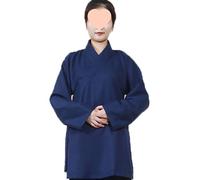 Yaaxinb Unisex Zen Meditation Costume Spring Autumn Loose Comfortable Linen Taoist Outfit