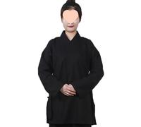 Yaaxinb Unisex Zen Meditation Costume Spring Autumn Loose Comfortable Linen Taoist Outfit