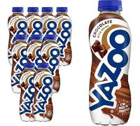 YAAZO Milkshake Milk Drink, High in Protein & Calcium, 10 X 400 ml (4 PACK, Chocolate)