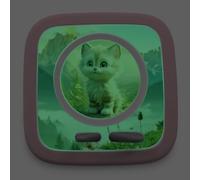 yabaduu Protective Film Compatible with Toniebox 2 - Fitted Film with Pattern - Sticker Accessory with Anti-Scratch Design for Kids Toys Y015 (48 Cute Cat Glowing in the Dark)