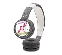 yabaduu Protective Film for Tonie Lauscher Design Sticker Cover for Headphones for Children Perfect fit self-Adhesive Toy Accessory Y055 (No. 40 Unicorns, with Name of Your Choice)