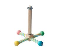 yabaikekeji Parakeets Pinwheel Cage Toy Parrots Standing Toy Bird Entertainment Exercise Playstand Perches Birdcage Activity Toy