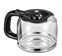 Yabano Coffee Pot, Glass Carafe with Plastic Lid, 1.5 L / 12 Cup, Accessory for Yabano Coffee Machine CM4329, Dishwasher Safe, Black