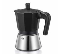 Yabano Stovetop Espresso Maker, 6 Cup Moka Pot Italian Coffee Maker for Rich Espresso, Cappuccino or Latte - Durable Aluminium Greca Coffee Maker for Gas, Electric & Ceramic Hobs