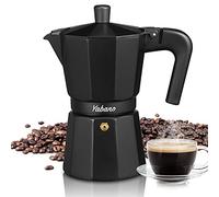 Yabano Stovetop Espresso Maker - 6 Cups/300ml Classic Moka Pot for Italian Espresso, Aluminum Coffee Maker for Gas, Electric, or Ceramic Stovetops, Manual Percolator for Home & Camping