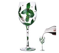 Yabauuop 1/5 pc Christmas Wine Glasses | 450ml Set for Wine, Champagne, Juice