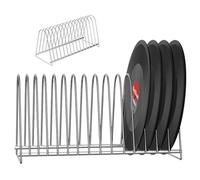 Yabauuop 10/15 Slots Vinyl Record Storage Rack - Metal Wire Vinyl Record Display Stand Album Rack | maga zine Book Stand | Vinyl Record Storage Stand | Vinyl Record Holder