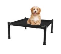 Yabauuop Elevated Dog Bed, Elevated Metal Frame Breathable Mesh Dog Bed, Lifted Pet Bed Portable Non-slip Raised Pet Bed For Indoor And Outdoor Use Small Dogs Or Cats - 49x49x19cm