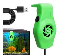Yabauuop Fish Tank Chillers Fan - USB Fish Tank Cooler With Clip Anti Rust Quiet Chiller |Aquarium Cooling Cold Wind For Homes Freshwater Reptiles Long Service Life And Quiet Design