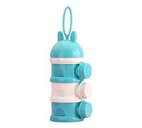 Yabauuop Formula Container for Travel, 3 Layers Snack Storage Container, Non-Spill Milk Can, Milk Powder Container, Formula Box for Outdoor Activities