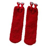 Yabauuop Funny Snail Socks, Cozy Slipper Socks, Cartoon Breathable Comfortable flu ffy Snail Socks