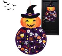 Yabauuop Halloween Decorations, Kids Felt Crafts Kit, Ornament 2.8Ft Interactive Festive Toy for Festival Party Activities Kids Boy Gathering Home Girl