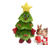 Yabauuop Singing Dancing Tree 14.96'' Christmas Plush Toy With Music And Lights Electric Christmas Ornaments Stuffed Toy Wiggle Singing Xm-as Musical Doll For Kids Home Xm-as Decor