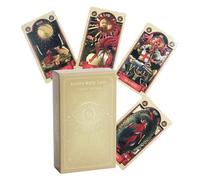 Yabauuop Traditional Tarot Deck,Spanish Tarot Cards | Interactive Toy Portable Game for Christmas Beginner Telling Horror Journal Spreads Learning Travel Experts