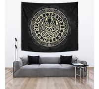 YABEME Viking Wolf Paw Tapestry, 3D Print Norse Mythology Tattoo Graphic, for Living Room Bedroom Dorm, Polyester Fabric Large Size 80"X 60"