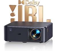 YABER FHD Projector, Built-in TV Dongle, K2s 800 ANSI WiFi6 Bluetooth, Sound by JBL/Dolby Audio, Native 1080P 4K Supported, Auto Focus & Keystone, LED, Charcoal Black