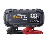 YaberAuto Jump Starter 8000A 65W Fast Charging (All Gas/12.0L Diesel) Portable Car Battery Jump Starter Pack, Jump Box Car Battery Jumper Starter Portable Jumper Cables, 150W DC, 600LM Lights
