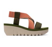 YABI922FLY - Women's Wedge Heel Leather Sandals