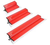 Yabingbos 【3PCS】Drywall Skimming Blade Set - 0.5 mm Stainless Steel Blades, Drywall Finishing Tools, 10", 16", 32", Skimming Blades with Ergonomic Z-handle for Wall Decoration and Construction