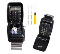 Yabound Key Safe Wall Mounted, Key Lock Box, Key Lock Box Outdoor, 12 Digit Combination Car Window Key Safe Box, Keysafe Lockbox with Weatherproof Cover for Car Home Garage Office School