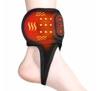 Yabuu Cordless Ankle Brace Heating Massage Pad Relieves Ankle Pain with 3000mAh Battery, Ankle Heated Wrap Pad for Ligament Strain,Achilles Tendonitis,Joint Care, Washable, Thoughtful Gift