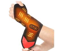 Yabuu Cordless Wrist Hand Heating Pad Massage for Carpal Tunnel With 3000mAh Battery,Hand Arthritis,Wrist Pain Relief,Heat Wrap Pad,Vibration and Adjustable Heat Settings Hot Therapy Gifts for Mom/Dad