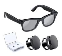 YaCeSyn 2 Pack LED Light Blocking Covers for Ray-Ban Meta Way-farer/Skyler/Headliner Glasses Accessories, Reusable Metal LED Light Blocker, Available at Day and Night