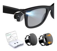 YaCeSyn 2 Pcs LED Light Blocking Covers Compatible with Ray-Ban Meta Wayfarer/Skyler/Headliner (Gen 2) & Oakley Meta HSTN Smart Glasses Accessories Adjustable Reusable Blackout LED Light Covers