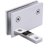 YACHN GlassDoor Hinges,Cupboard Hinge,Heavy Duty 360 Degree Glass Door Cabinet Display Cabinet Clip Frameless Pivot Glass Shower Door Hinge Replacement Parts, 304 Stainless Steel Polished Chrom
