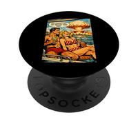 Yacht Boating 1950s Funny Atomic Life Doesn't Get Better PopSockets Adhesive PopGrip