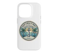Yacht Club de St. Tropez Vintage Travel Sticker Case for iPhone 14 Pro