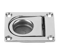 Yacht Deck Hatch Pull Ring, Flush Lift Handle Marine Hardware, 316 Stainless Steel Floor Buckle with Smooth Finish for Boat Kayak Access Hatch, Resistant and