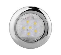 Yacht Dome Light Stainless Steel 6 LED Energy Saving Lamp for Pontoon Ships and Deck Ships 12V DC White